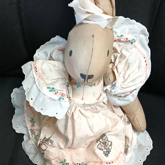 Vintage Rag Doll Bunny with Top and bottom pants - Picture 3 of 15